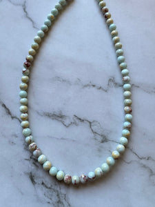 SAMPLE SALE Light Blue Jasper Necklace