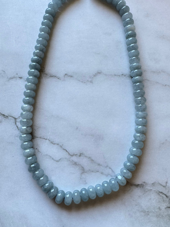 SAMPLE SALE Smoky Blue Beaded Necklace