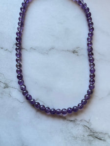 SAMPLE SALE Dark Purple Amethyst Necklace
