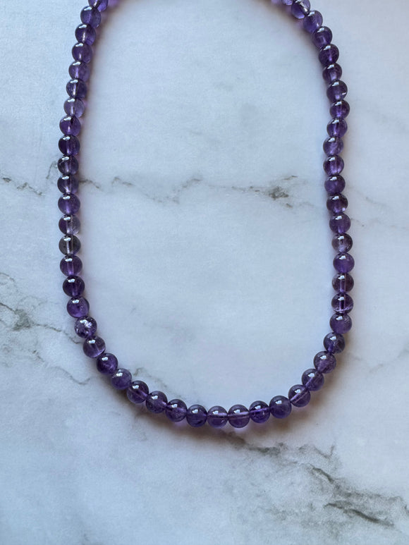 SAMPLE SALE Dark Purple Amethyst Necklace