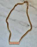 Love Bar Pendant Necklace