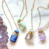 Delia Essential Oil Bottle Necklace - Jessica Matrasko Jewelry