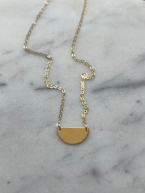 Half Moon Necklace – Elaine B Jewelry