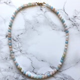 Morganite Beaded Necklace - Jessica Matrasko Jewelry