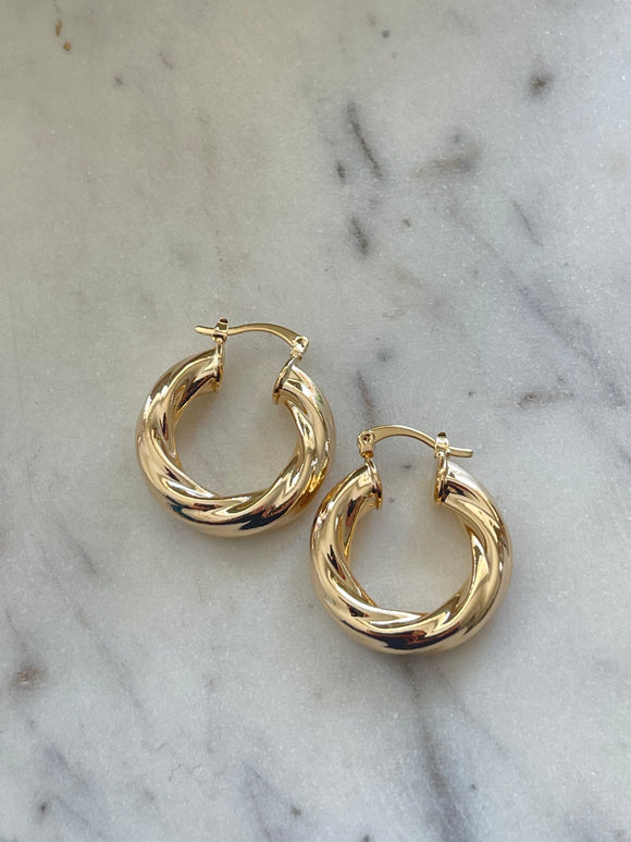 Twist Hoop Earrings - Jessica Matrasko Jewelry