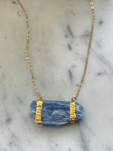 Kyanite Bar Necklace - Jessica Matrasko Jewelry