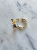 Textured Gold Hoop Earrings - Jessica Matrasko Jewelry