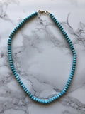 Turquoise Beaded Necklace - Jessica Matrasko Jewelry